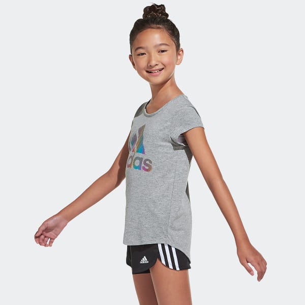 ADIDAS Girls' 3-Stripe Mesh Shorts