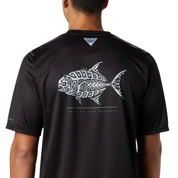 COLUMBIA Men's Short-Sleeve PFG Terminal Tackle Tribal Fish Tee