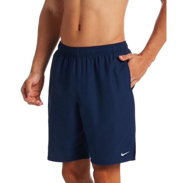 NIKE Men's Solid Lap 9" Volley Swim Shorts