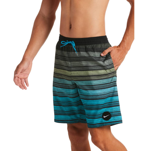 NIKE Men's Striped Breaker 9" Volley Swim Shorts