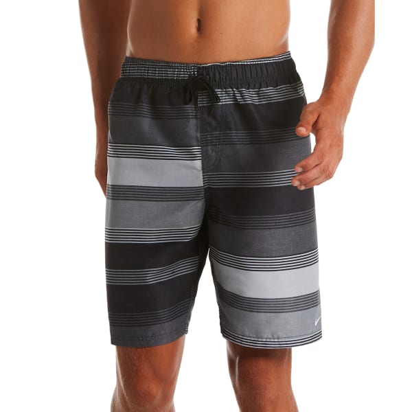 NIKE Men's Linen Stripe 9" Volley Swim Shorts