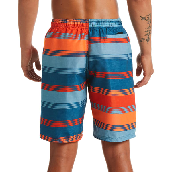 NIKE Men's Linen Stripe 9" Volley Swim Shorts