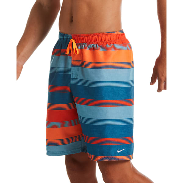 NIKE Men's Linen Stripe 9" Volley Swim Shorts