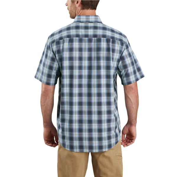 CARHARTT Men's Short-Sleeve Original Fit Midweight Plaid Shirt