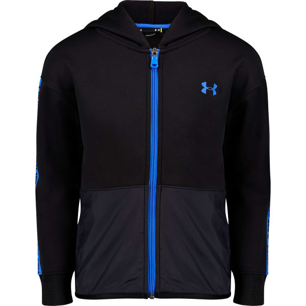 UNDER ARMOUR Little Boys' Pieced Wordmark Zip Hoodie