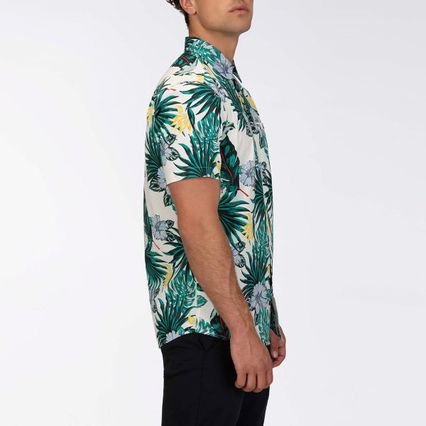 HURLEY Men's Short-Sleeve Lanai Stretch Button-Down