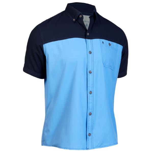G.H. BASS Men's Bluewater Bay Color-Block Shirt