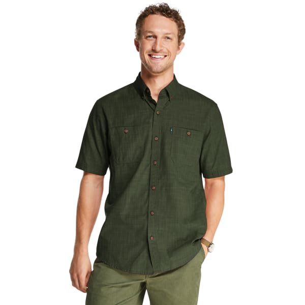 G.H. BASS & CO. Men's Salt Cove Texture Short-Sleeve Button-Down Shirt