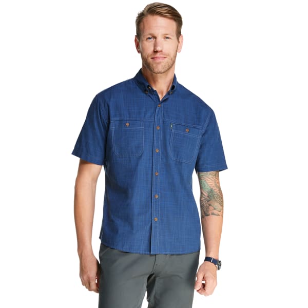 G.H. BASS & CO. Men's Salt Cove Texture Short-Sleeve Button-Down Shirt