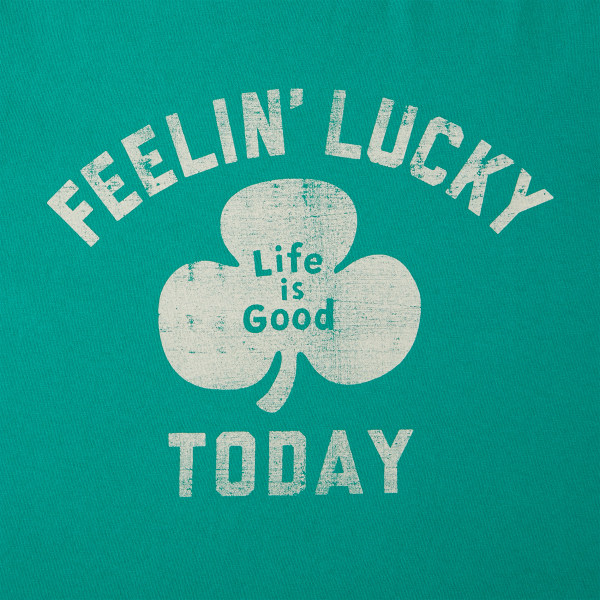 LIFE IS GOOD Men's Feelin' Lucky Today Short-Sleeve Tee