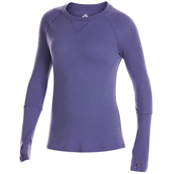 EMS Women's Merino Wool Base Layer Crew Neck Pullover