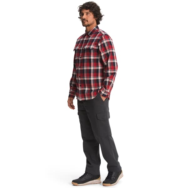 The North Face Arroyo Flannel Shirt - Mens - Coal Brown Medium Half Dome Shadow Plaid