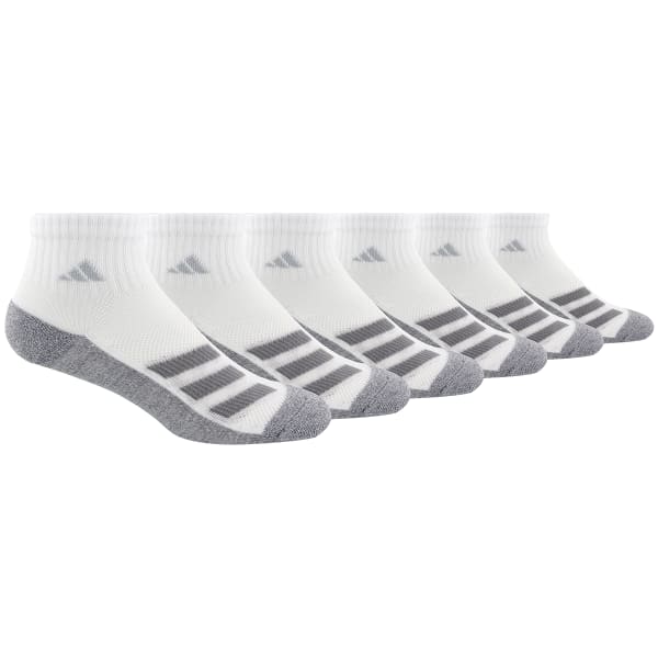 ADIDAS Boys' Cushioned Angle Stripe Quarter Socks, 6 Pack