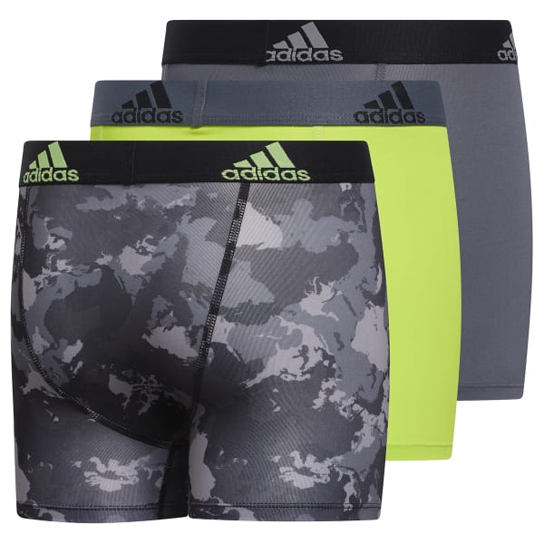 ADIDAS Boys' Performance Climalite Boxer Briefs, 3 Pack