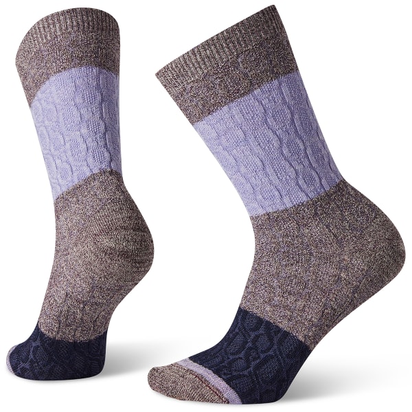 SMARTWOOL Women's Color Block Cable Crew Socks