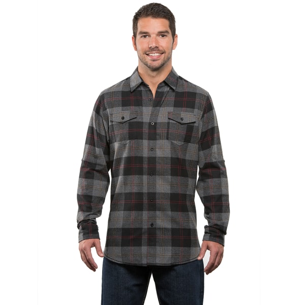 BURNSIDE Men's Woven Plaid Flannel