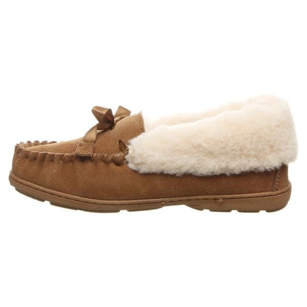 BEARPAW Women's Indio Spillout Fur Moc Slippers