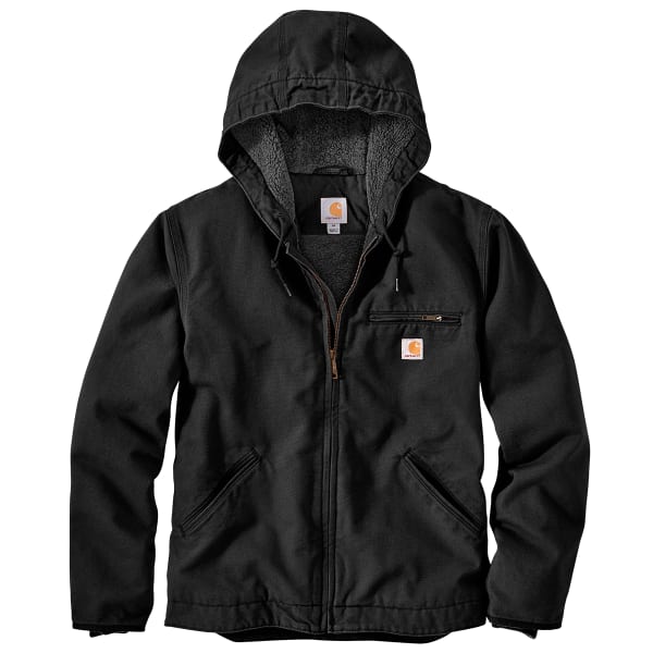 CARHARTT Men's Washed Duck Sherpa-Lined Jacket