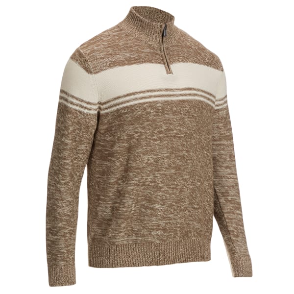 TRICOT ST. RAPHAEL Men's 1/4-Zip Marl Sweater