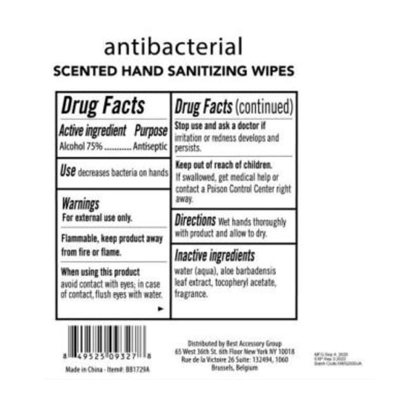 DAILY ESSENTIALS Aloe Vera Hand Sanitizing Wipes, 50 Count