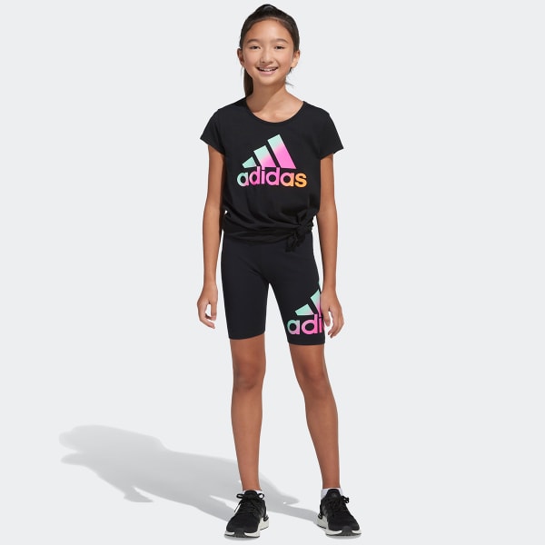 ADIDAS Girls' Short Sleeve Scoop Neck Tee