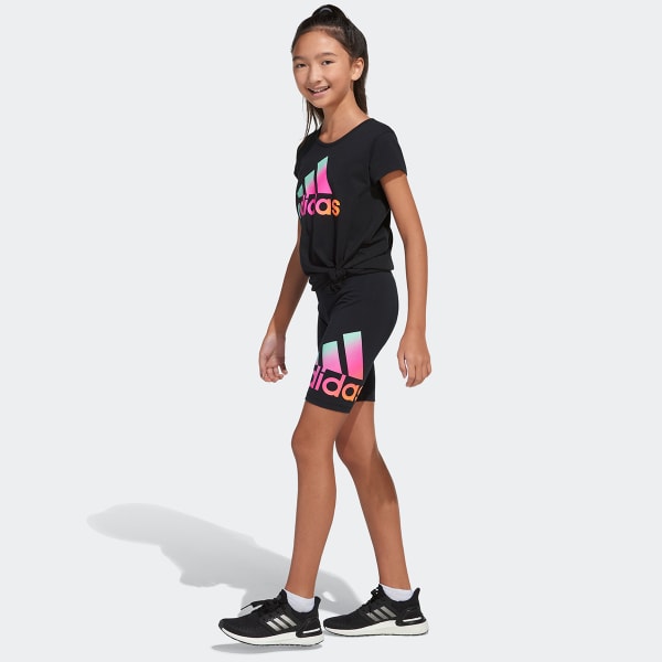 ADIDAS Girls' Short Sleeve Scoop Neck Tee