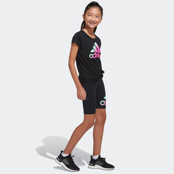 ADIDAS Girls' Short Sleeve Scoop Neck Tee