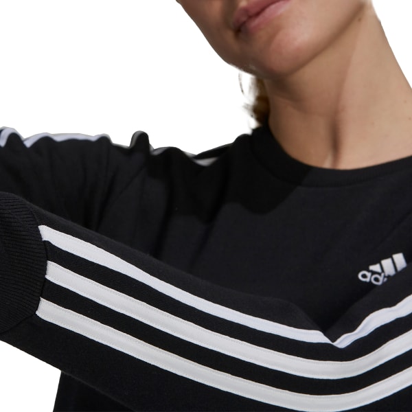 ADIDAS Women's Essential 3-Stripes Fleece Sweatshirt