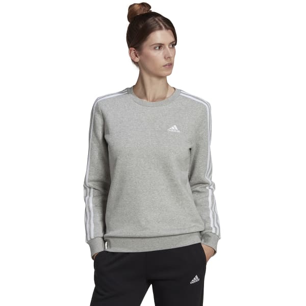 ADIDAS Women's Essential 3-Stripes Fleece Sweatshirt