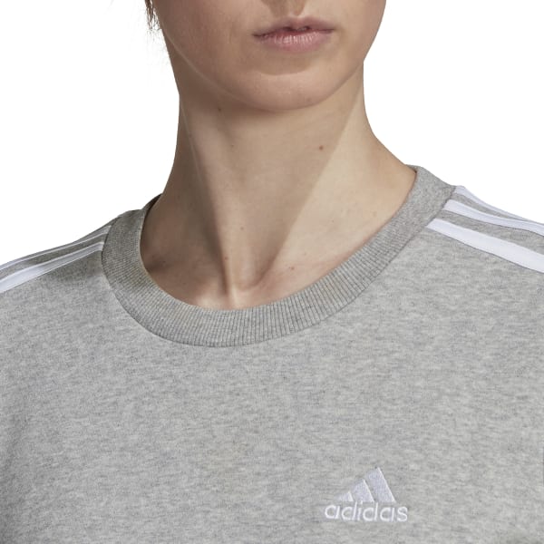 ADIDAS Women's Essential 3-Stripes Fleece Sweatshirt