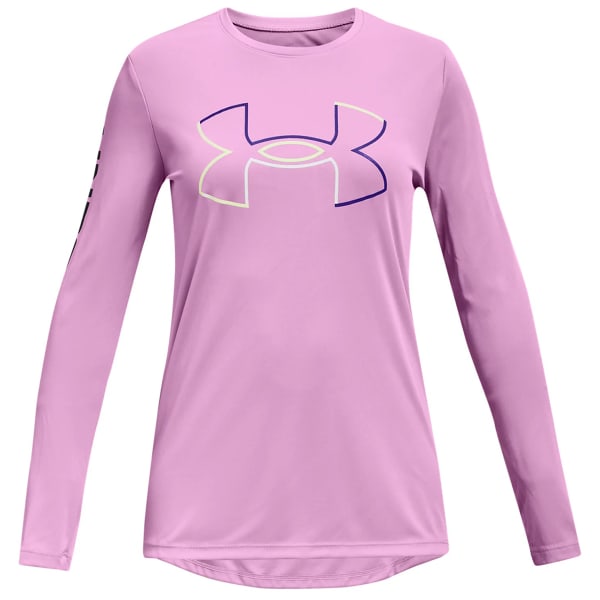 UNDER ARMOUR Girls' UA Tech Long Sleeve Tee