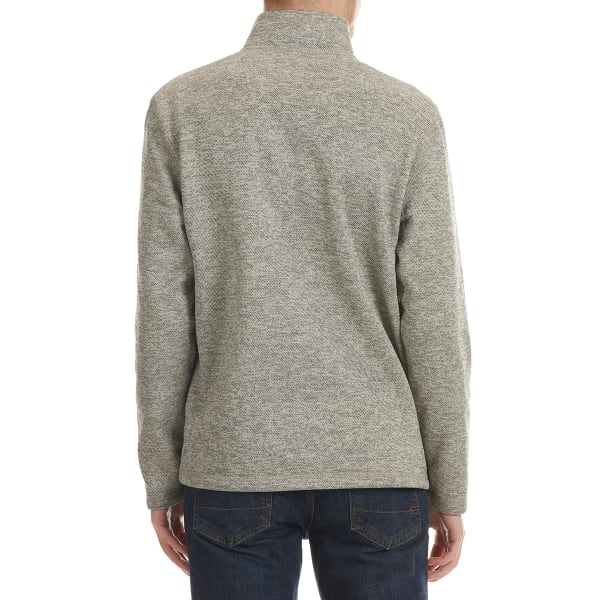 G.H. BASS Men's Sherpa Fleece Button Mock Sweater