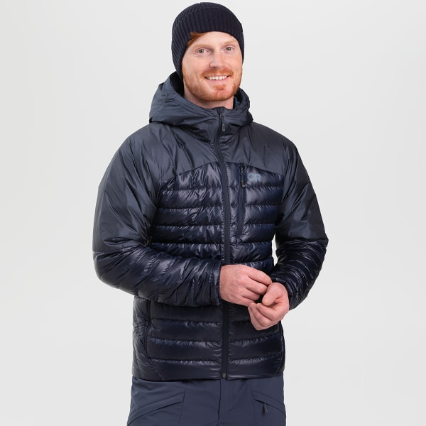 OUTDOOR RESEARCH Men's Helium Down Hooded Jacket