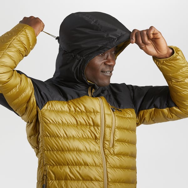 OUTDOOR RESEARCH Men's Helium Down Hooded Jacket