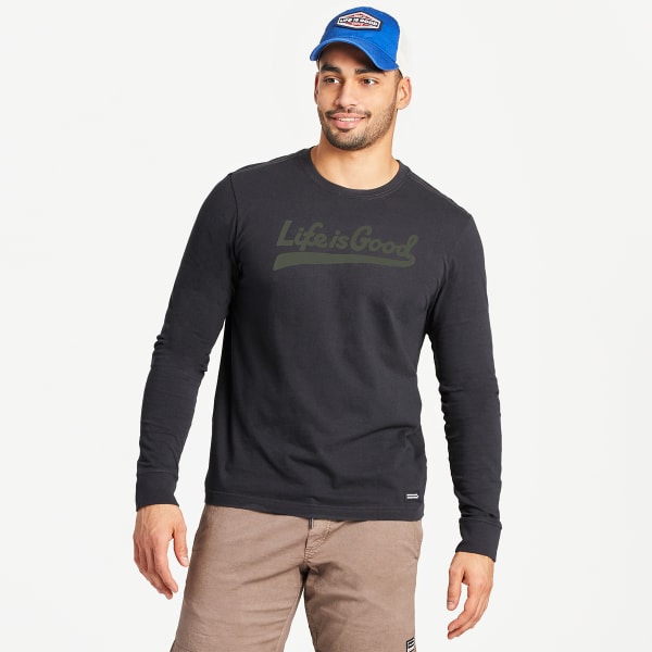 LIFE IS GOOD Men's Crusher-Lite Long Sleeve Tee