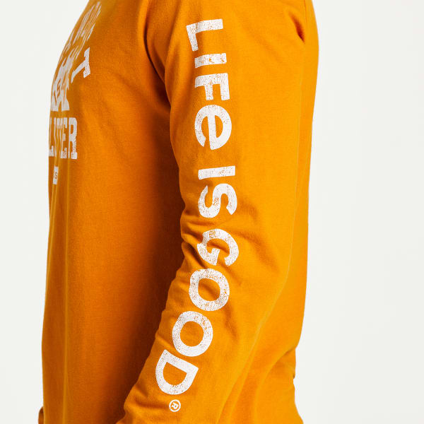 LIFE IS GOOD Men's Sawdust Is Glitter Crusher-LITE Long Sleeve Tee