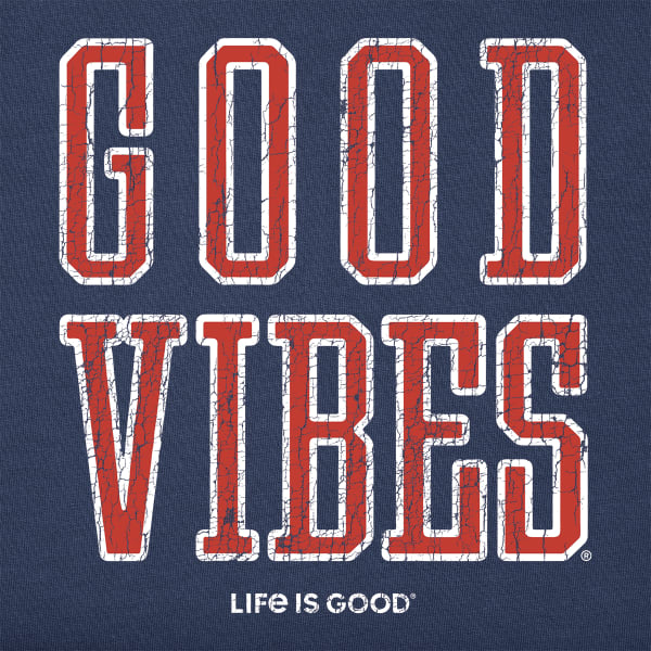 LIFE IS GOOD Men's Good Vibes Athletic Long Sleeve Crusher Tee