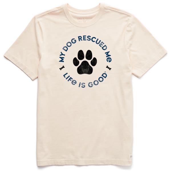 LIFE IS GOOD Men's My Dog Rescued Me Crusher-LITE Tee