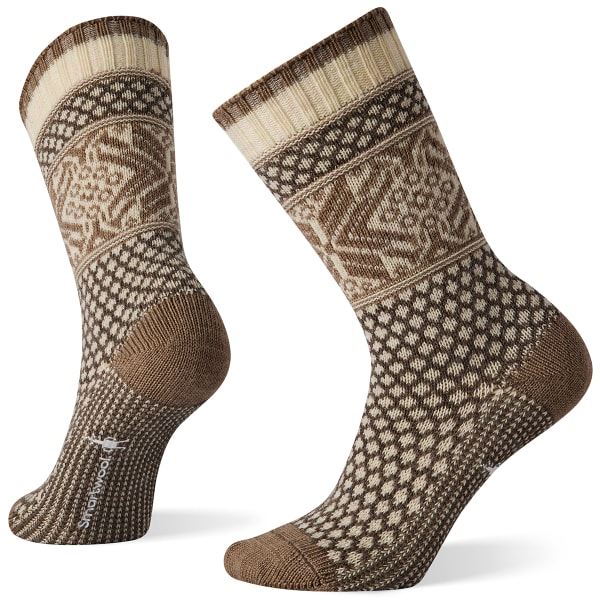 SMARTWOOL Women's Everyday Popcorn Snowflake Pattern Crew Socks