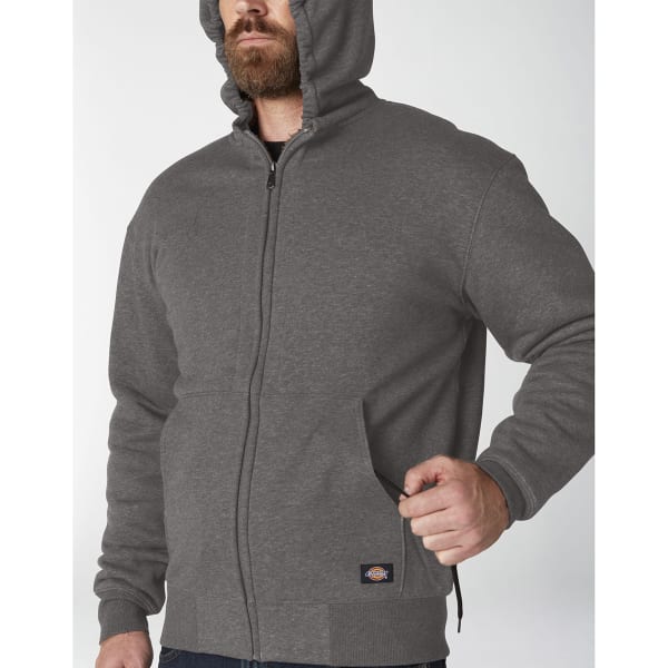 DICKIES Men's Sherpa Lined Full Zip Fleece Hoodie