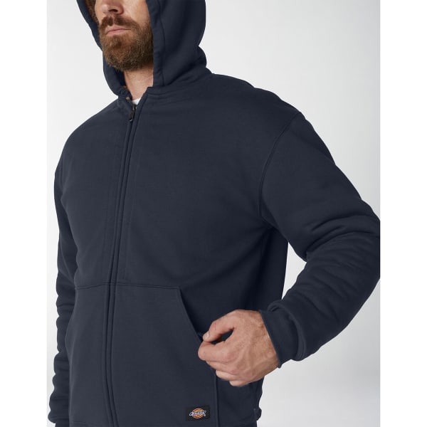 DICKIES Men's Sherpa Lined Full Zip Fleece Hoodie