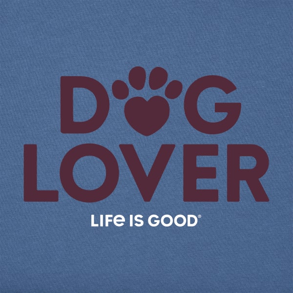 LIFE IS GOOD Men's Dog Lover Crusher-Lite Tee