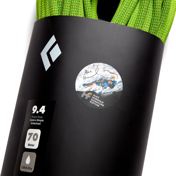 BLACK DIAMOND 9.4mm Dry Climbing Rope - Honnold Edition