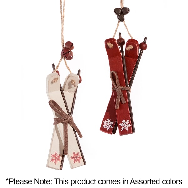 GIFTCRAFT Ski Ornaments, 2 Assorted