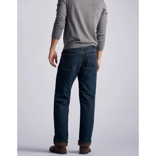 Men's Lee® Fleece-Lined Straight-Leg Jeans