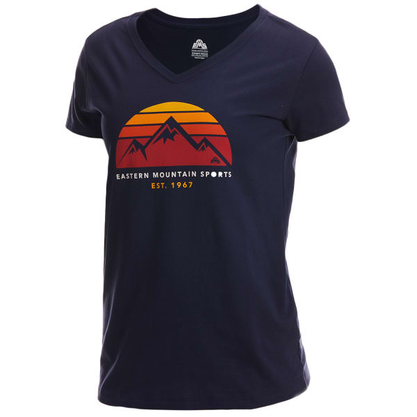 EMS Women's EST 1967 Short Sleeve Graphic V Neck Tee - Eastern Mountain ...