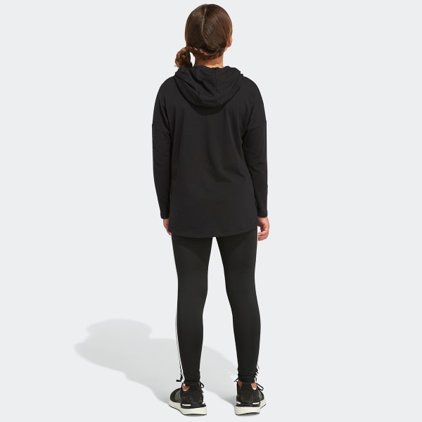 ADIDAS Girls' Long Sleeve Hooded Tee