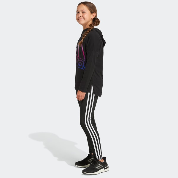 ADIDAS Girls' Long Sleeve Hooded Tee