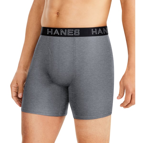 HANES Men's Ultimate Comfort Flex Fit Ultra Soft Boxer Briefs, 4-Pack -  Eastern Mountain Sports