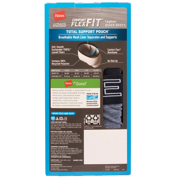 Hanes Men's Comfort Flex Fit Total Support Pouch 3-Pack, Available